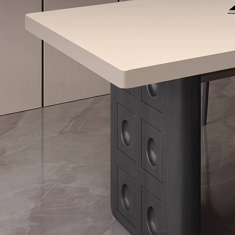 Table et chaises de salle à manger haut de gamme et élégantes, H 29,5 po x L 55,1 po x l 31,4 po