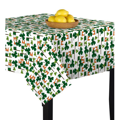 Skeen Irish Flags Clovers Tablecloth
