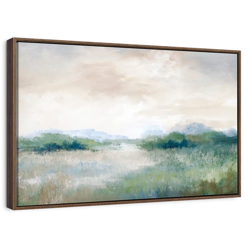 Calmer Vista, Cadre flottant noyer, 40 po x 27 po