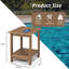 Table de bout HDPS Adirondack à 2 niveaux, table d'appoint d'extérieur résistante aux intempéries pour patio, piscine et pelouse-129508930