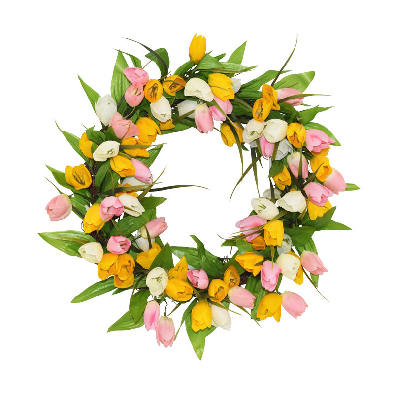 Couronne de tulipe 24 po, Jaune