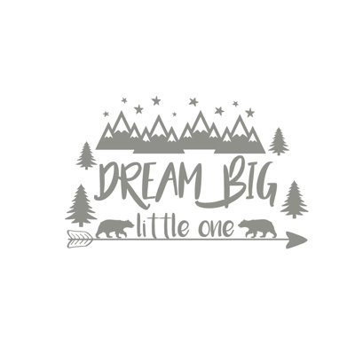 Décalcomanie murale big little rêve