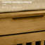 Banc avec compartiment à chaussures caché - 3 portes, support latéral, compartiment, coussin de siège, brun pour vestibule d'entrée