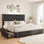 Lit plateforme tapissier avec rangement Kevyon-2050234424-2052952991