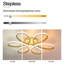 Innsbrook Modern Acrylic Light-adjusted Petal Ceiling Light 1-Light Semi Flush Mount Light-1120027992-1135634108