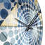 Horloge murale géométrique Rustic Cobalt Lattices-101235526