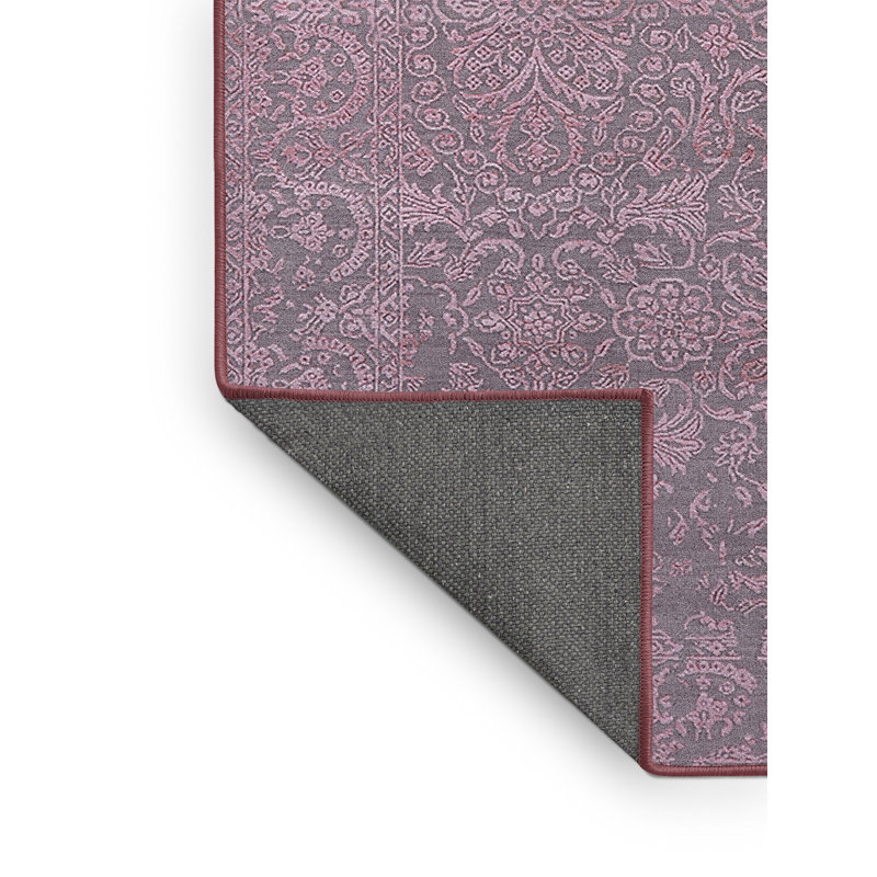 Tapis oriental rose / gris Guntersville, Rectangle 8 pi x 12 pi