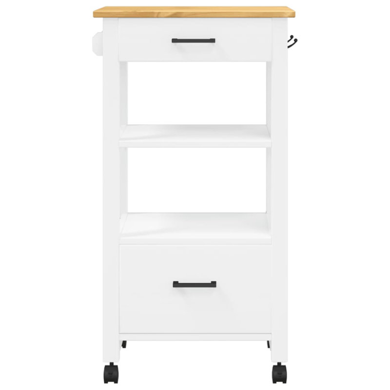 Kitchen Serving Cart, White