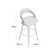 Tseng Swivel Upholstered Counter Stool