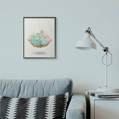 «Succulent Basket Gold Grey», impression