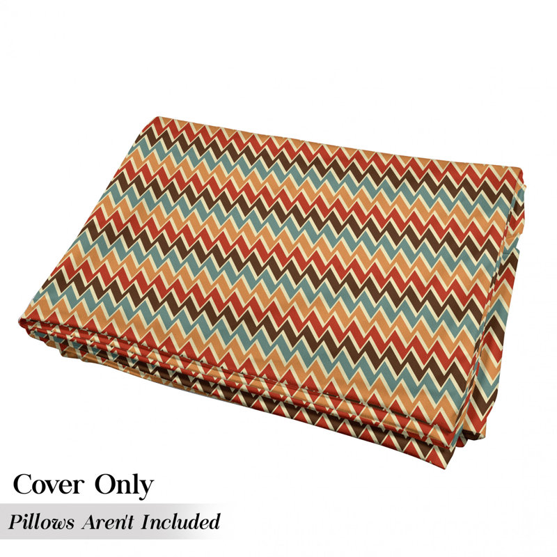 Housse de coussin d'extérieur Zig Zags, H 2 po x l 36 po x P 88 po