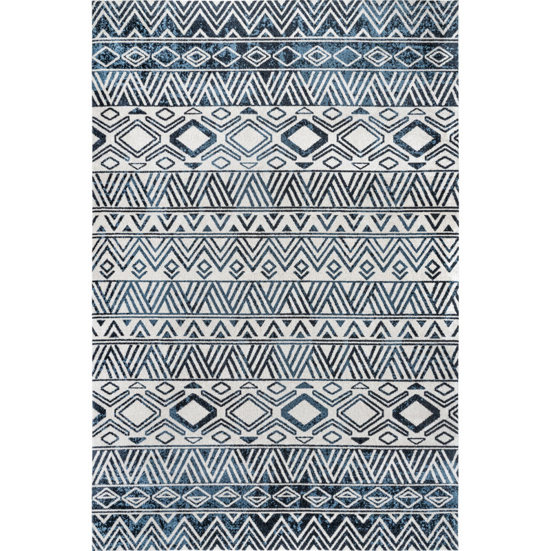 Tapis aztèque lavable à la machine Lucci SpinClean, Rectangle 4 pi x 6 pi