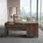 71'' L-Shaped Lift Top Home Office Desk with Storage Drawers , File Cabinet and Convenient Charging