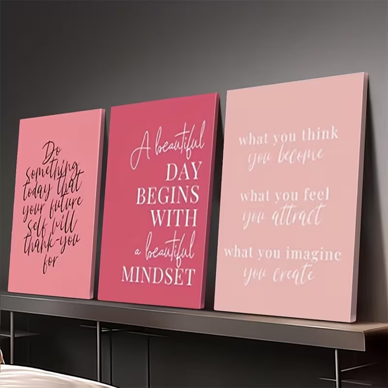 3 Piece Wrapped Canvas Print, 40 cm H x 90 cm W