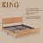 Boho Hand-woven PE Rattan Bed-1894471477