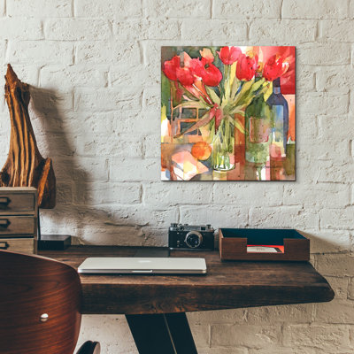 Bottles & Blooms' by Annelein Beukenkamp Acrylic Glass Wall Art