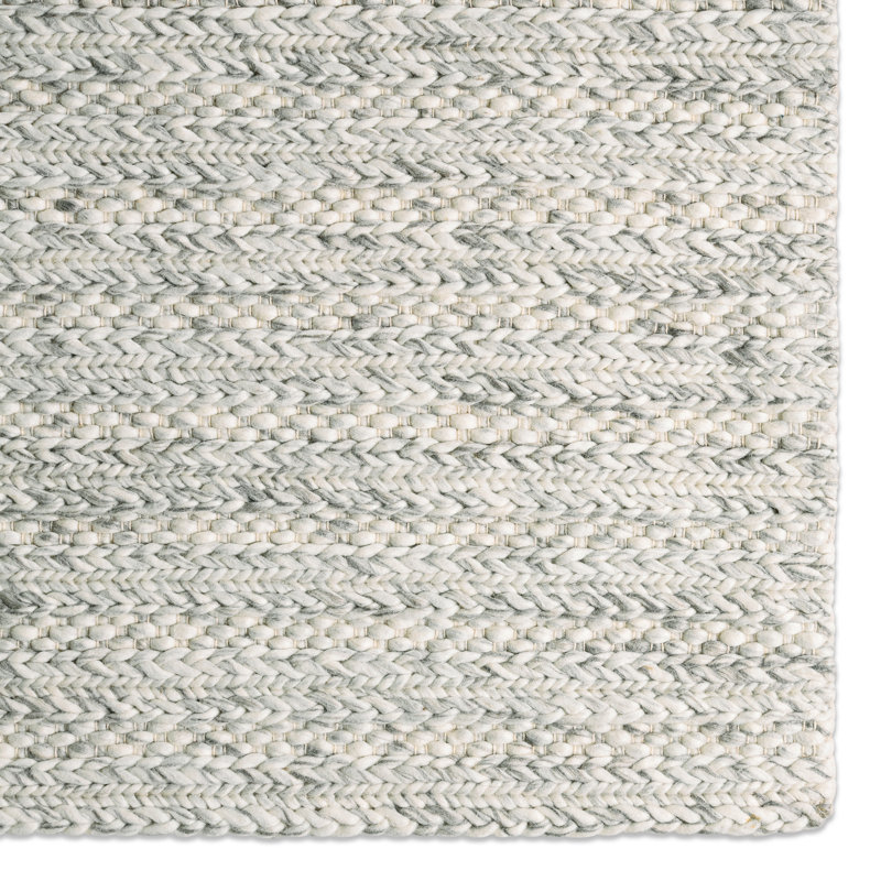 Grams Wool Area Rug in Chateau Gray/Almond Milk, Rectangle 10' x 14'