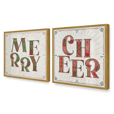 Merry Bright set of 2 Art Prints
