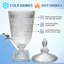 3L Beverage Dispenser with Stainless Tap, Glass Drink Dispenser for Parties, Glass Iced Drink Dispenser with Wide Mouth for Party Wedding Home Picnic Birthday-925797031