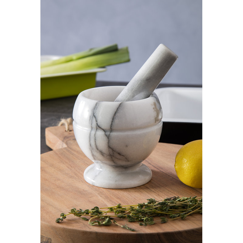 Stoneware Mortar And Pestle Set
