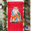 Décoration murale de porte en bois en forme de fêtes winter trésor