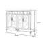 Banc de rangement blanc en bois manufacturé