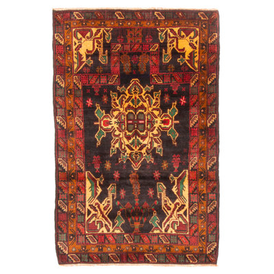 Teimani Black Rug 2'9" x 4'8"