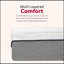 13 po Matelas moelleux en mousse viscoélastique gélifiée très grand, technologie de refroidissement, matelas de lit à surpression dans une boîte, blanc