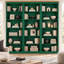 Demetricia Solid Wooden Library Bookcase H:223 W:222 cm-692132633