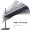 360° Rotation Swivel Rectangular Left-right Tilt Cantilever Umbrella with 360-degree Rotation-678505095-678505092