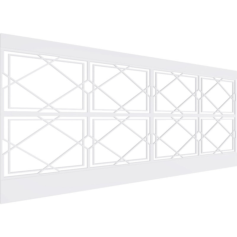 Panneaux muraux blancs 94,5 "(paquet de 4), L 40 po