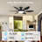 51" Flush Mount Ceiling Fan And Remote Control-1420649506