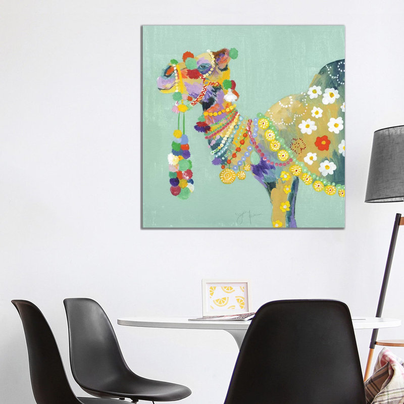 Pushkar Fair II 1 Piece Wrapped Canvas Painting, 93.98 cm H x 93.98 cm W x 1.91 cm D