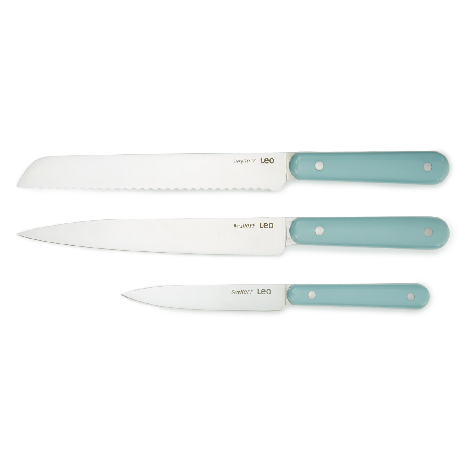 BergHOFF Leo 3-Piece Cutlery Set, Teal
