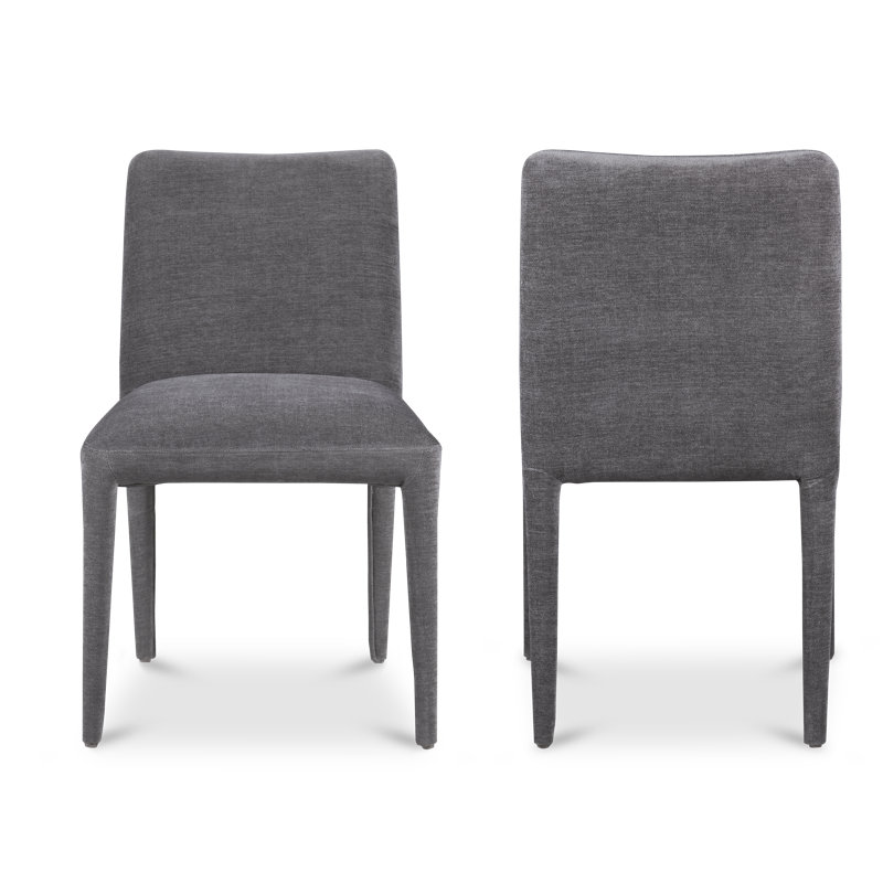 Chaise Andersen, Chenille tissu performance gris clair