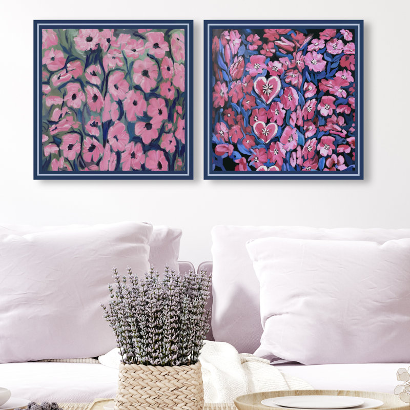 Forever Blooming Set Set by Oliver Gal, 24"H x 24"W, Gallery Wrapped
