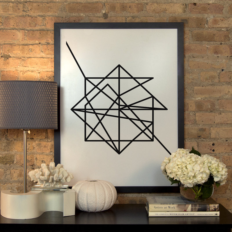 «Wire», impression sur toile tendue, H 40 po x l 26 po x P 1,5 po, Toile encadrée d'or