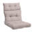 2Ps Waterproof High-Back Chair Cushion With Non-Slip Belt, Broken Foam And Cotton Filling, Suitable For Indoor/Outdoor Garden Furniture.-15660937