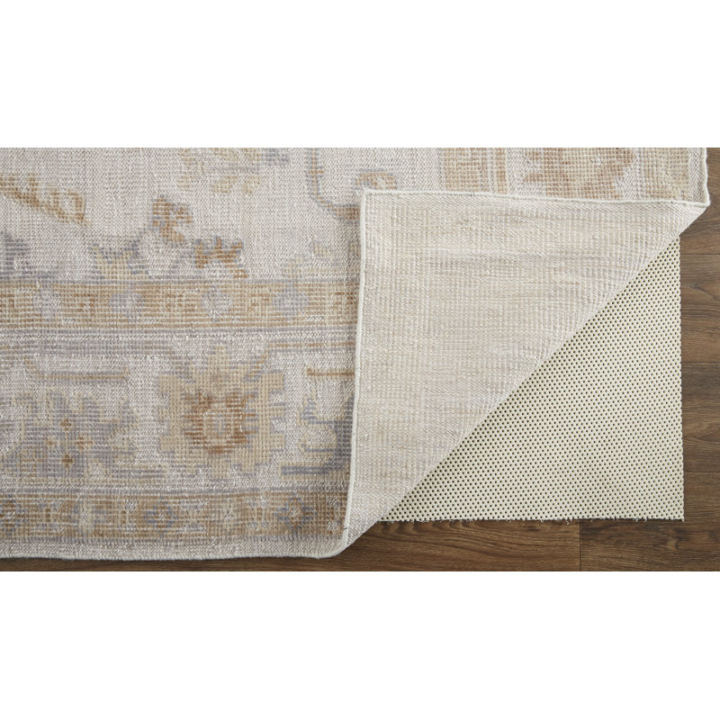 Wendover Transitional Oriental, Ivory/Tan Area Rug, Rectangle 3'6" x 5'6"