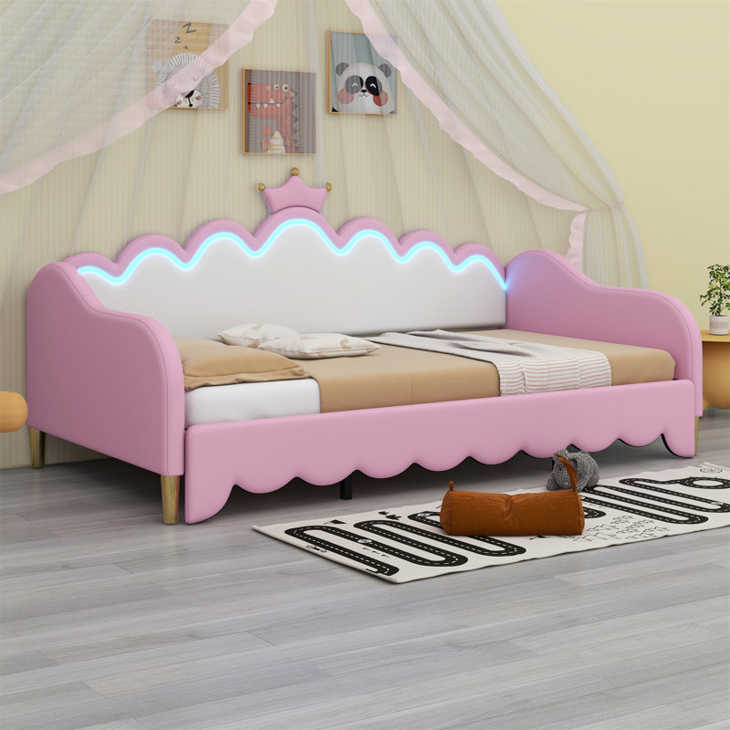 Minatare Upholstered Daybed, Pink