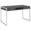 Bureau d'écriture à 2 tiroirs gris patiné (bureau)