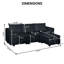 Canapé modulaire convertible en L Rudis-95668653