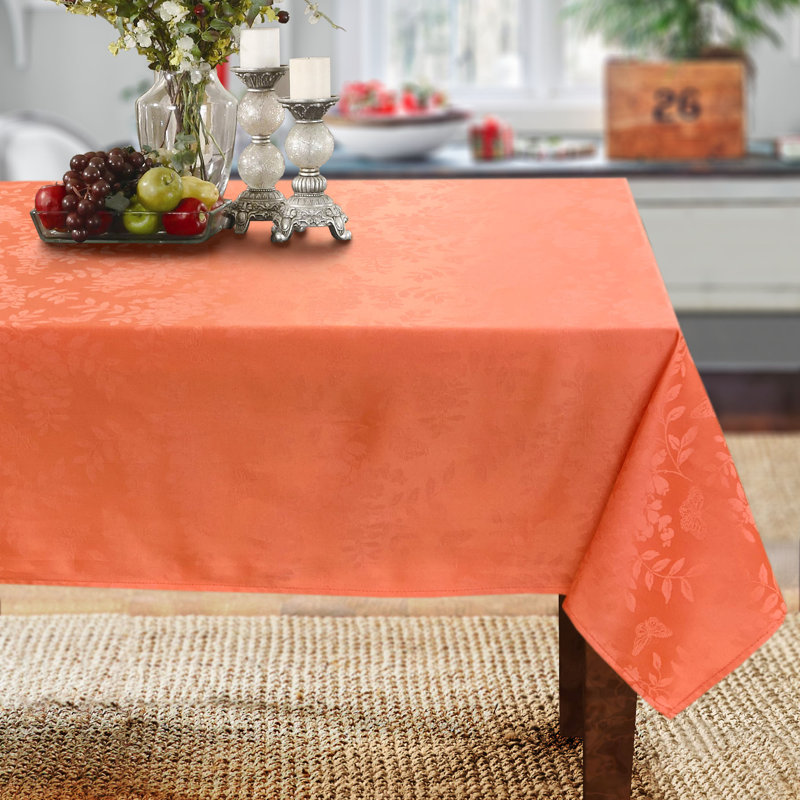 Grimsby Cotton Blend Tablecloth, Orange