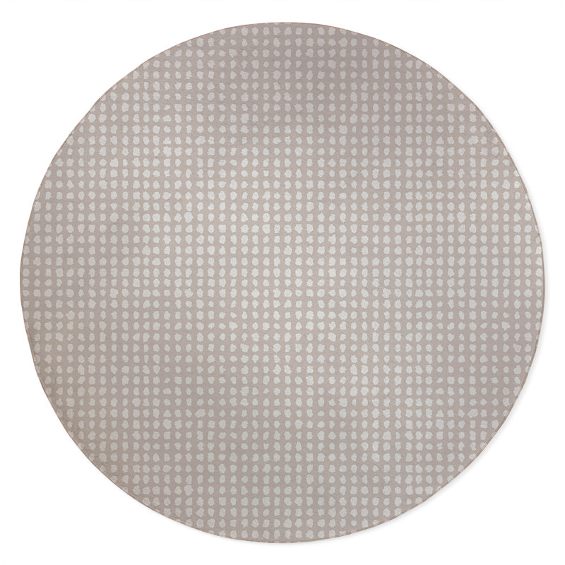 Grunge Row Non-Slip Outdoor Rug, Round 5'
