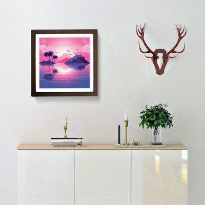 Sunrise Vaporwave - Framed Print
