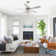 52" Beedle 5 - Blade 2-Tier Crystal Ceiling Fan with Remote Control and Light Kit Included