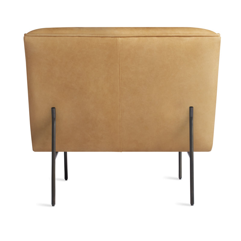 Dandy Leather Lounge Chair, Camel Leather