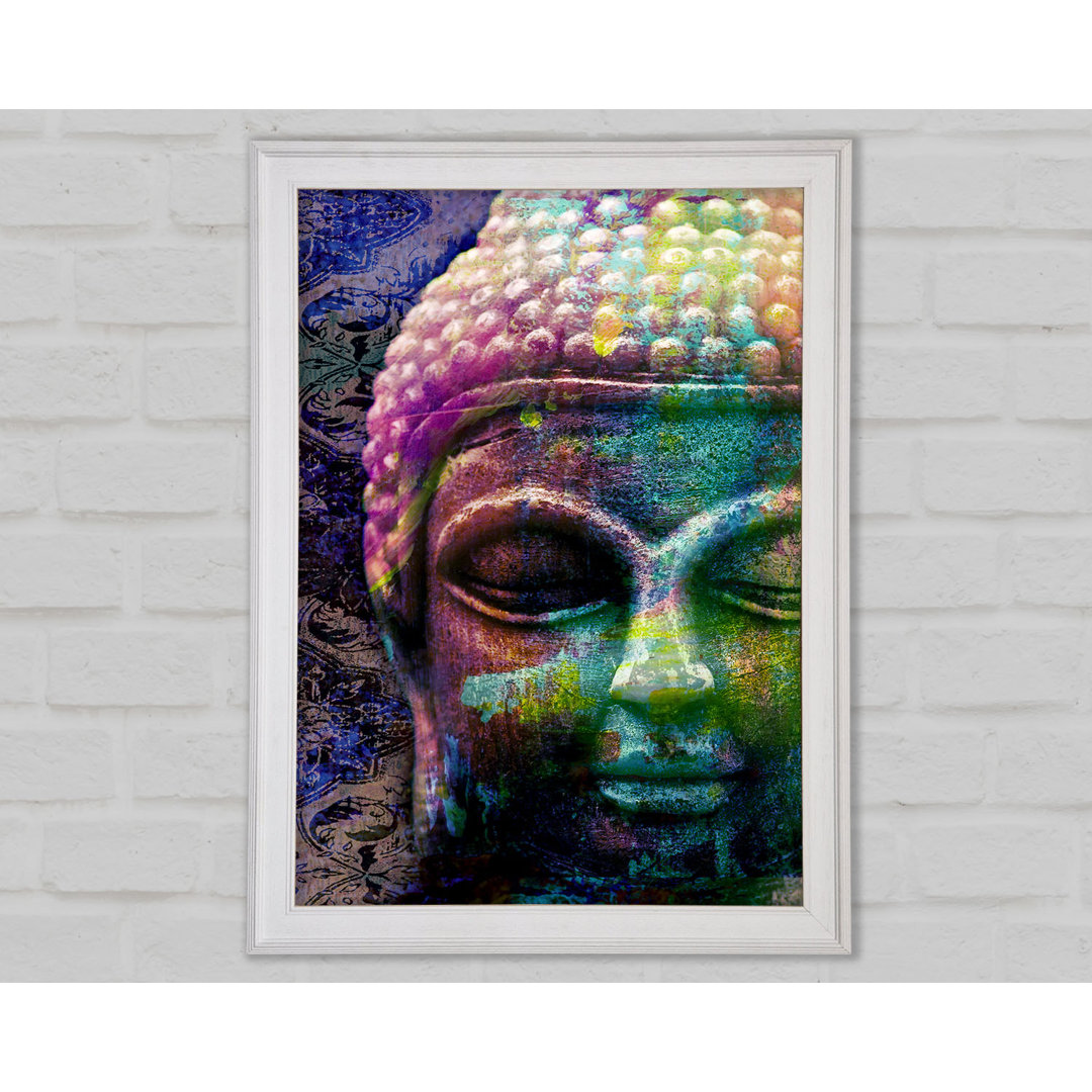 Retro-Regenbogen-Buddha