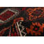 Tapis de couloir en laine noir/rouge/orange en tapis décoratif laine noué à la main de conception unique 4 pi 2 po x 9 pi 3 po new age anatolian