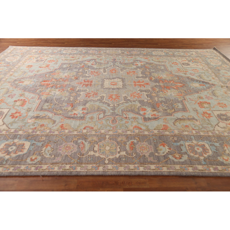 Vegetable Dye Oushak Turkish Large Rug